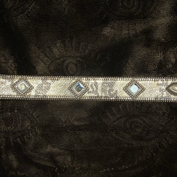 NWT Miss Me Silver Snakeskin Print Belt - Picture 6 of 11